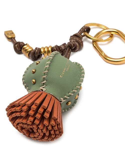 Portachiavi Charm Cactus in pelle con borchie GIANNI CHIARINI | PC CACTUS 04CACTUS-SPICE